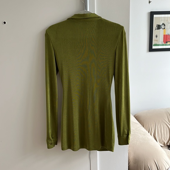 With Jean - Andy Dress Forest Green XS - Picture 6 of 11